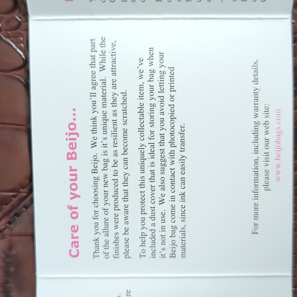 Beijo Couture brown laptop croc bag NEW 13x15" adj removable strap - Picture 14 of 15